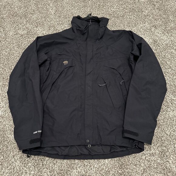 Mountain Hardwear Goretex XCR Men’s Size M Gorpcore Outdoor Black Zip Up Jacket - Picture 1 of 12